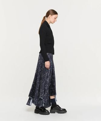 シアノタイプツイル プリーツスカート 52